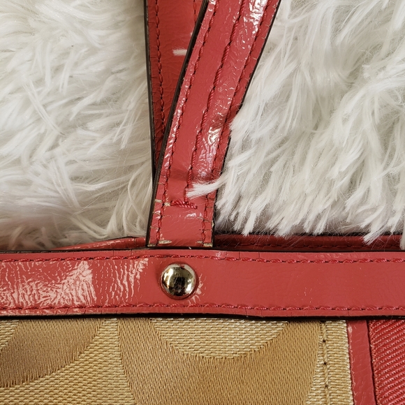 Coach Monogram Purse Coral - Picture 8 of 8